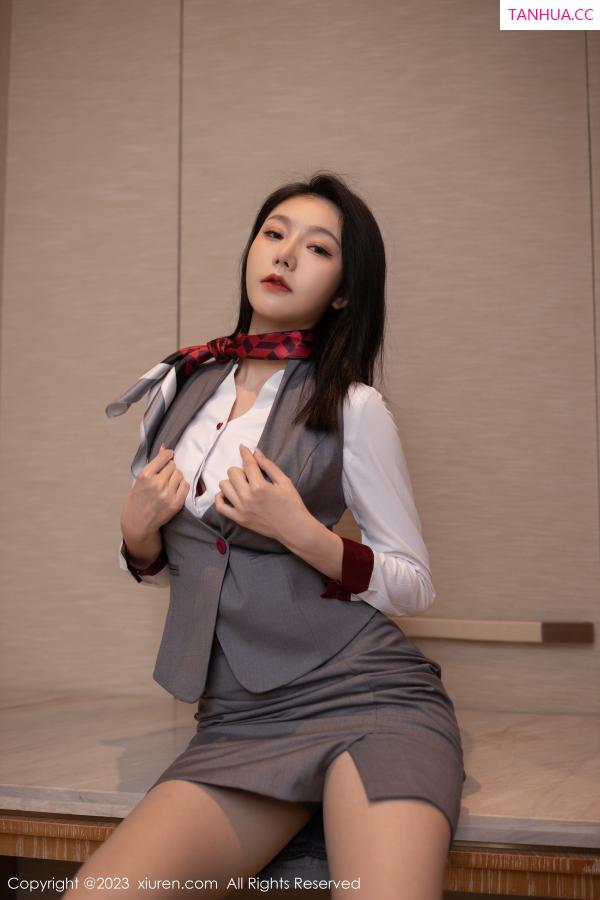 安然Maleah  [XiuRen]高清写真图 2023.01.17 No.6148 安然anran 制服美腿第7张图片